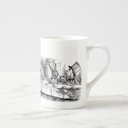 Alice in Wonderland Mad Hatter-theeparty Porselein Kop (Rechts)