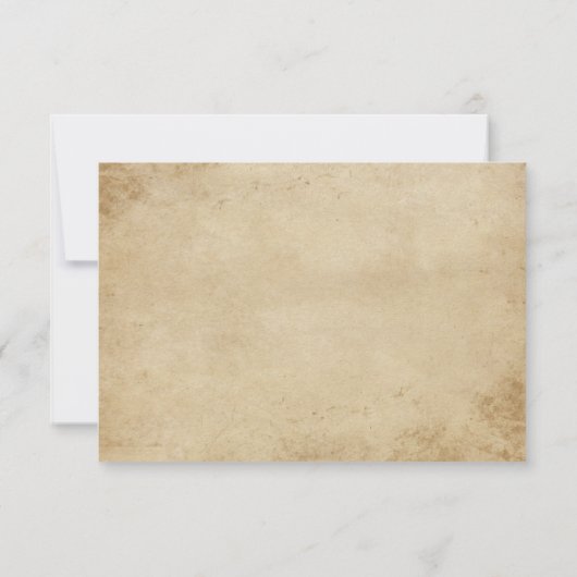  Alice in Wonderland Mad Hatter Wedding RSVP Kaartje (Achterkant)