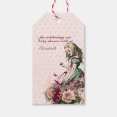 Alice in Wonderland Mad Hatters Tea Party Custom Cadeaulabel (Voorkant)
