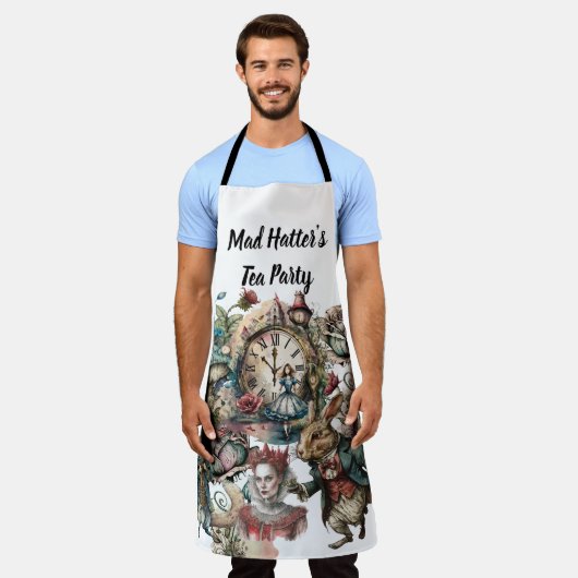 Alice in Wonderland Mad Hatter's Tea Party Schort (Gedragen)