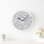 Alice in Wonderland Mad quote muur klok (Huis)