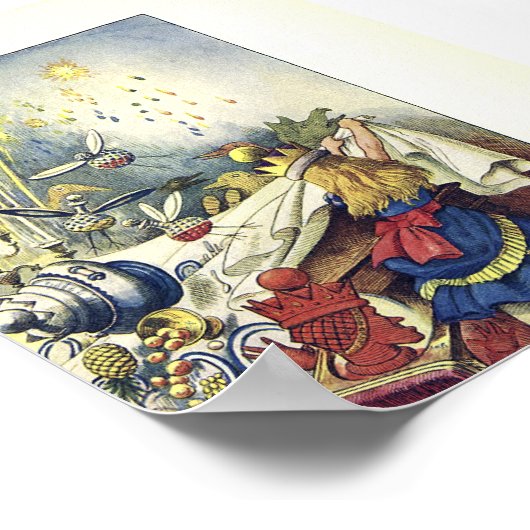 Alice in Wonderland Mad Tea Party 2 Poster (Hoek)