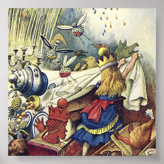 Alice in Wonderland Mad Tea Party 2 Poster (Voorkant)
