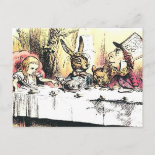 Alice in Wonderland Mad Tea Party Briefkaart