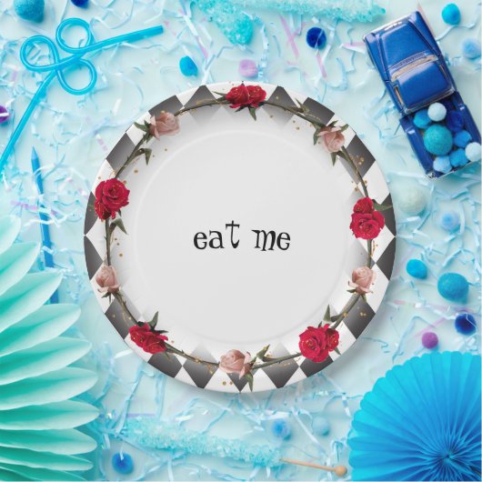 Alice in Wonderland Mad Tea Party eet me Papieren Bordje (Feest)