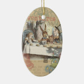 Alice in Wonderland Mad Tea Party Keramisch Ornament (Rechts)