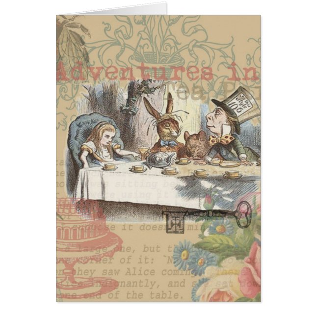 Alice in Wonderland Mad Tea Party Kunst (Voorkant)