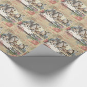 Alice in Wonderland Mad Tea Party Kunst Cadeaupapier (Hoek)
