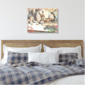 Alice in Wonderland Mad Tea Party Kunst Canvas Afdruk (Insitu (Slaapkamer))