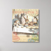 Alice in Wonderland Mad Tea Party Kunst Canvas Afdruk (Voorkant)