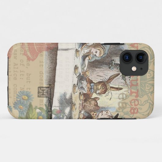 Alice in Wonderland Mad Tea Party Kunst Case-Mate iPhone Case (Achterkant (horizontaal))