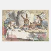 Alice in Wonderland Mad Tea Party Kunst Inpakpapier Vel (Voorkant)