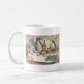 Alice in Wonderland Mad Tea Party Kunst Koffiemok (Links)