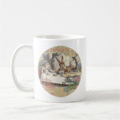 Alice in Wonderland Mad Tea Party Kunst Koffiemok (Links)