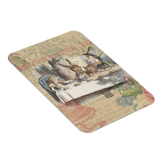 Alice in Wonderland Mad Tea Party Kunst Magneet (Rechterzijde)