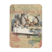 Alice in Wonderland Mad Tea Party Kunst Magneet (Verticaal)