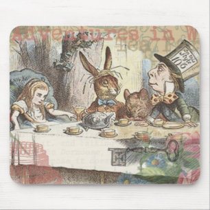 Alice in Wonderland Mad Tea Party Kunst Muismat