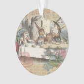 Alice in Wonderland Mad Tea Party Kunst Ornament (voorkant)