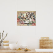 Alice in Wonderland Mad Tea Party Kunst Poster (Keuken)