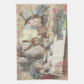 Alice in Wonderland Mad Tea Party Kunst Theedoek (Verticaal)
