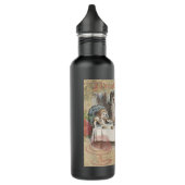 Alice in Wonderland Mad Tea Party Kunst Waterfles (Links)