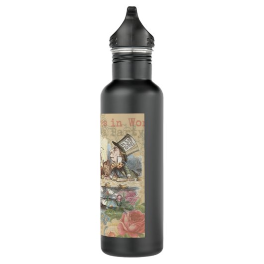 Alice in Wonderland Mad Tea Party Kunst Waterfles (Rechts)