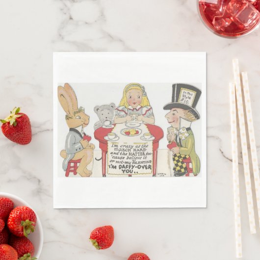 Alice in Wonderland Mad Tea Party Servetten (Insitu)