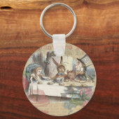 Alice in Wonderland Mad Tea Party Sleutelhanger (Voorkant)