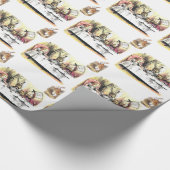 Alice in Wonderland Mad Tea Party Whit Rabbit Wrap Cadeaupapier (Hoek)