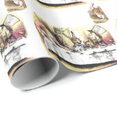 Alice in Wonderland Mad Tea Party Whit Rabbit Wrap Cadeaupapier (Rol Hoek)