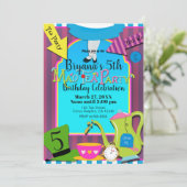 Alice in Wonderland Mad Tea Verjaardagsfeestje Kaart (Staand voorkant)