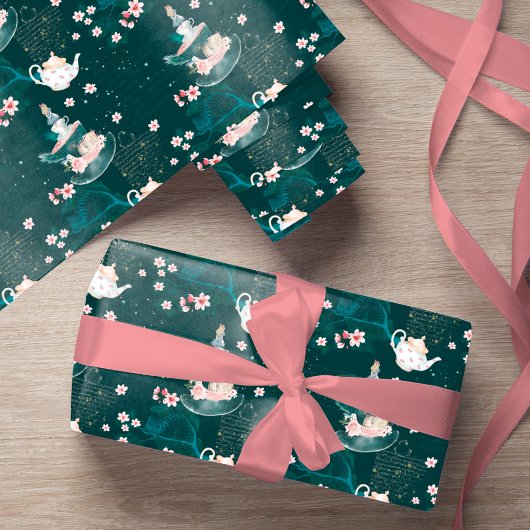 Alice in Wonderland Magische Ontbinding Cadeaupapier