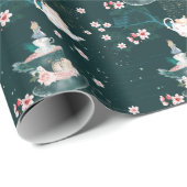 Alice in Wonderland Magische Ontbinding Cadeaupapier (Rol Hoek)