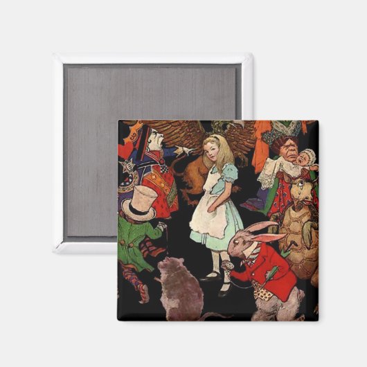 Alice in Wonderland Magneet (Voorkant / Achterkant)