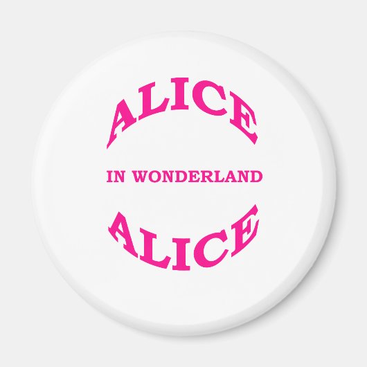 Alice in Wonderland Magneet (Voorkant)