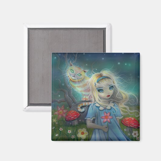 Alice in Wonderland Magnet (Voorkant / Achterkant)