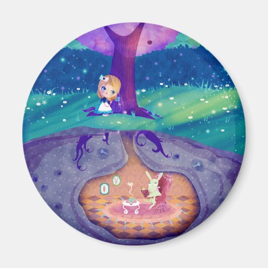 Alice in Wonderland Magnet (Voorkant)