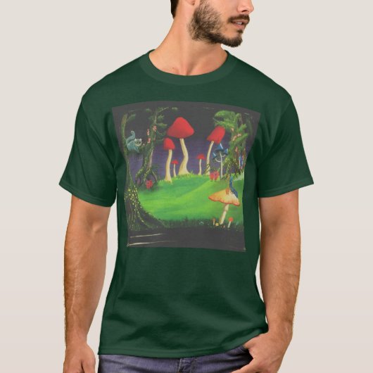 Alice in Wonderland mannen heeft t-shirt geplaatst (Voorkant)