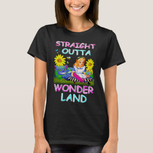 Alice in Wonderland Mannen Vrouwen Kinderen Rechts T-shirt