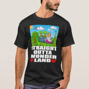 Alice in Wonderland Mannen Vrouwen Kinderen Rechts T-shirt