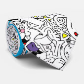 Alice in Wonderland Maze Stropdas - Gepersonalisee (Opgerold)