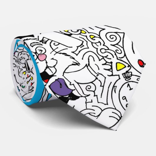 Alice in Wonderland Maze Stropdas - Gepersonalisee (Opgerold)