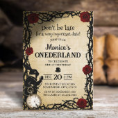 Alice in Wonderland -  meisje - 1e verjaardag Kaart