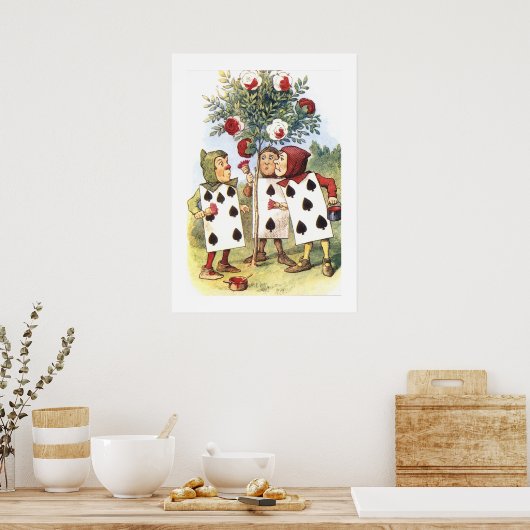  Alice in Wonderland Menselijke Kaarten Poster (Keuken)