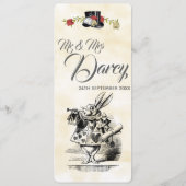 Alice in Wonderland Menu (Achterkant)