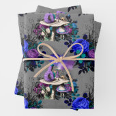 Alice in Wonderland met Caterpijler Inpakpapier Vel (In situ)