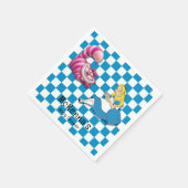 Alice in Wonderland met Cheshire Cat Baby shower Servet (Hoek)