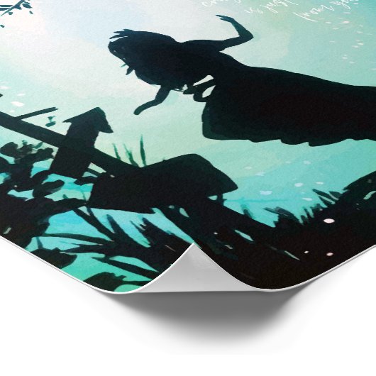 Alice In Wonderland met Cheshire Cat Poster (Hoek)