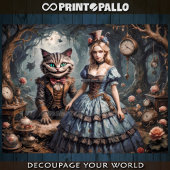 Alice in Wonderland met Cheshire kat Tissuepapier