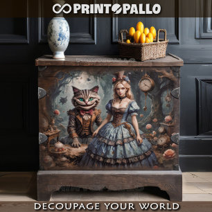 Alice in Wonderland met Cheshire kat Tissuepapier